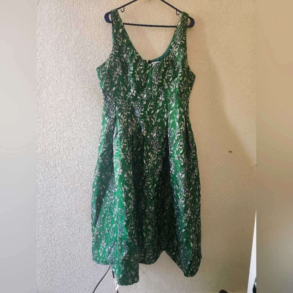 Rihoas green and silver dress midi dress. Worn Once.